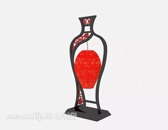 Floor Lamp Chinese Caring Style Furniture 3d model Floor Lamp Chinese Caring Style Furniture 3d model
