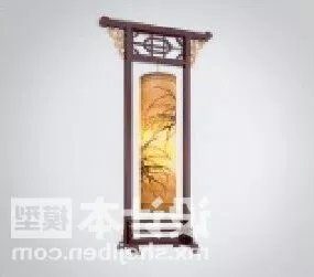 Chinese Beautiful Traditional Floor Lamp 3d model