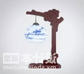 Chinese Hanging Lamp Style Vintage Furniture 3d model