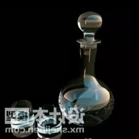 Glass Vase Decorative 3d model