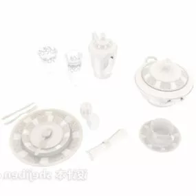 Ceramic Tableware Pack 3d model