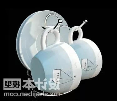 Mug Hanging With Holder Tableware 3d model Mug Hanging With Holder Tableware 3d model