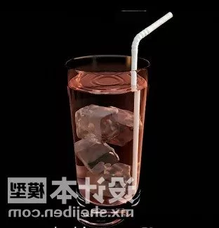 Soda Cup With Drinking Straw 3d model Soda Cup With Drinking Straw 3d model