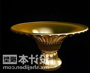 Dark Terracotta Decor Vase 3d model