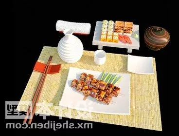 Food Snake Package 3d model