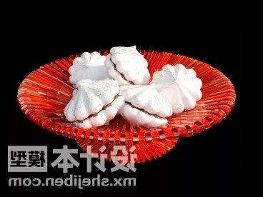 Tableware Cake On Dish 3d model Tableware Cake On Dish 3d model