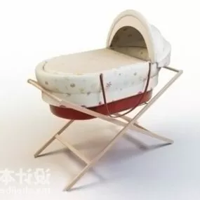 European Crib 3d model
