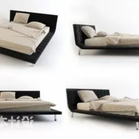Home Double Bed Modernism 3d model