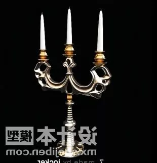 Decorative Red Candlestick Light Modern Style 3d model