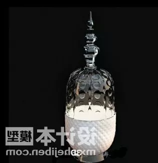 Wine Glass Stack 3d model