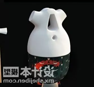 Jar And Paper Holder Tableware Decoration 3d model