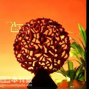 Carving Sphere Decoration Ware 3d model