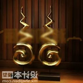 Trinket Twist Shaped Sculpture 3d model
