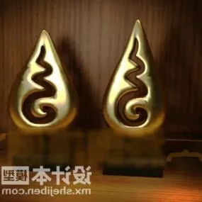 Golden Trinket 3d model