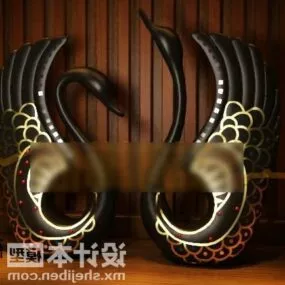 Bird Sculpture Trinket Decoration 3d model