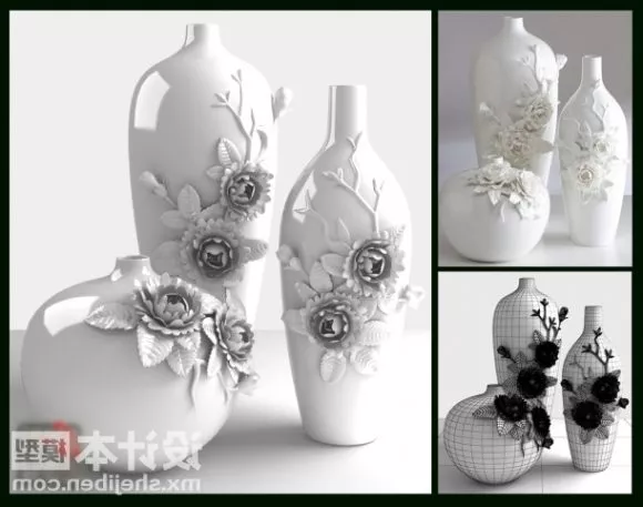 Purple Azalea Flower 3d model