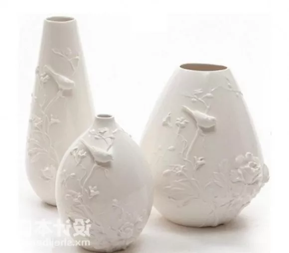 High Vase Decorative 3d model