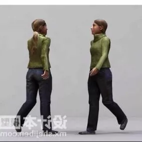 Women Walking 3d model