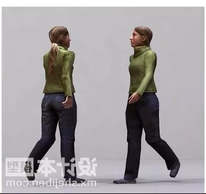 Traditional Egyptian Girl Character On Pyramid 3d model