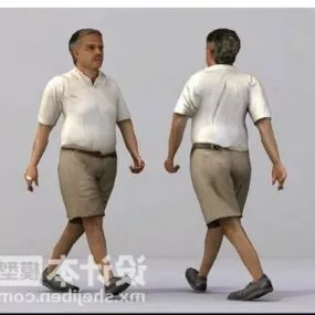 Middle Age Man Character 3d model