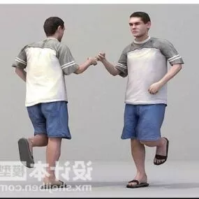Sport Man Running 3d model