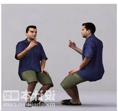 Anime Man Base Mesh Character 3d model