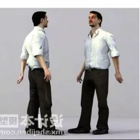 Business Male Character 3d model