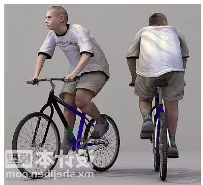 Yellow European Bicycle 3d model