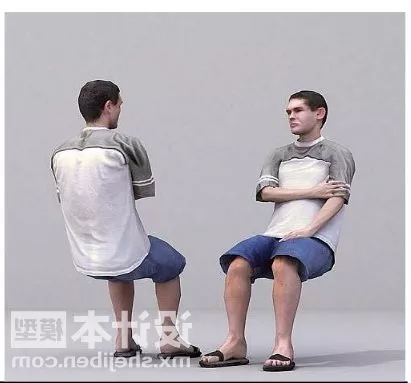 Simple Lowpoly Man 3d model