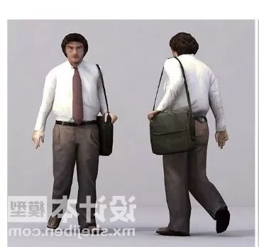 Old Man Game Character 3d model