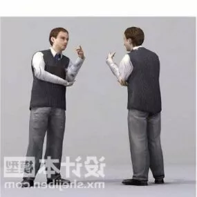 Businessman Common Character 3d model