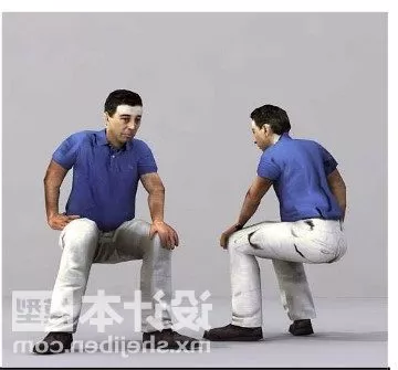 Man Character With Oilcan 3d model