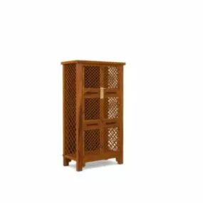 Chinese Cabinet Glass Door 3d model