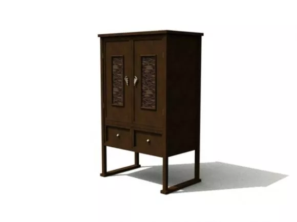 Wall Wardrobe Slide Door 3d model