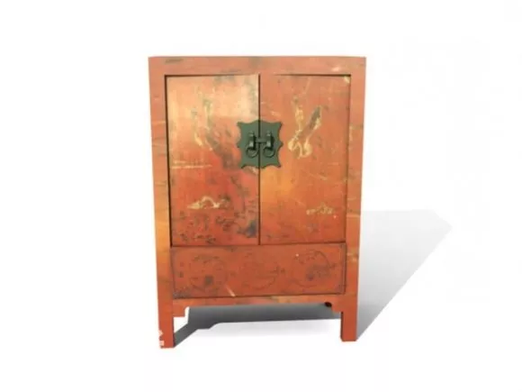 Vintage Old Cabinet 3d model Vintage Old Cabinet 3d model