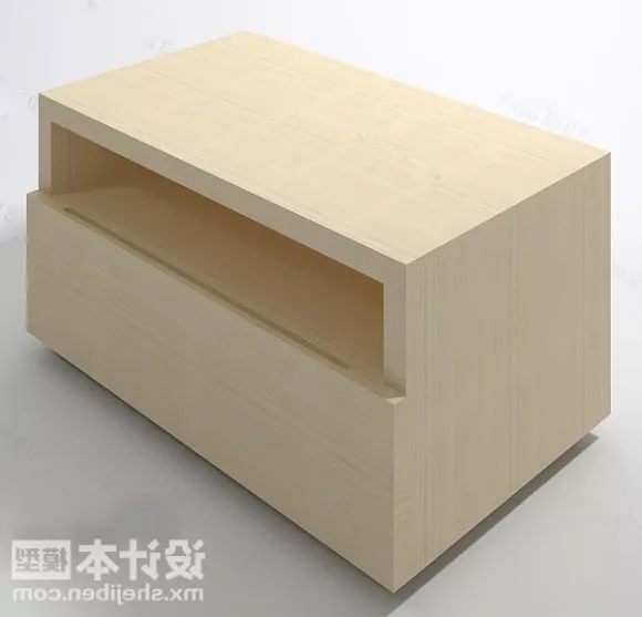 Bedside Table Nightstand Wooden Furniture 3d model Bedside Table Nightstand Wooden Furniture 3d model