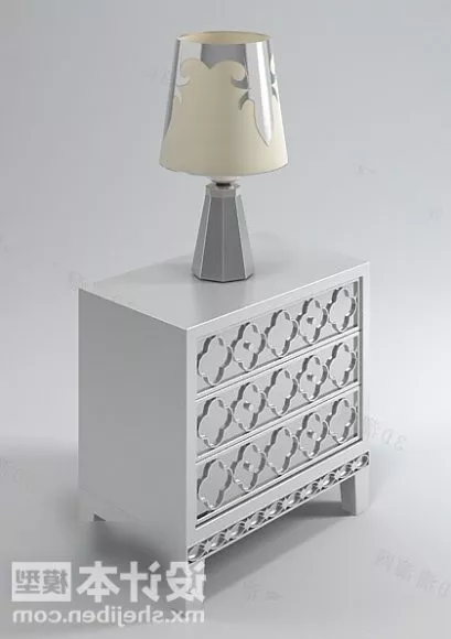 Work Desk With Under Drawers 3d model
