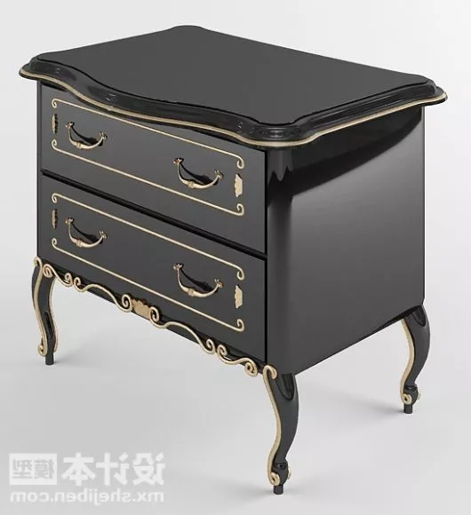 Office Workstation Desk Red Color 3d model