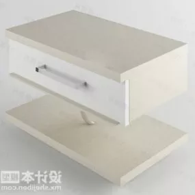 Modern Bedside Table Wooden Furniture 3d model