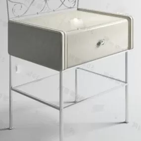 Bedroom Bedside Table Modern Furniture 3d model