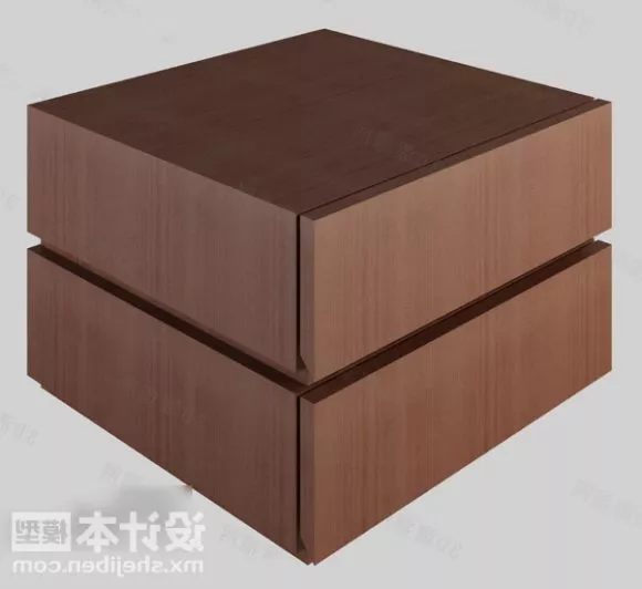 Commode Side Shelf Furniture 3d model