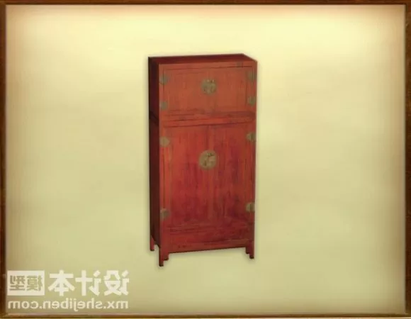 Garbage Can Cabinet 3d model