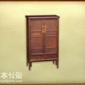 Old Wood Cabinet 3d model