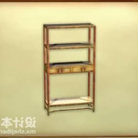 Old Wood Shelf 3d model