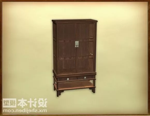 Metal Cabinet School Locker 3d model