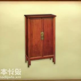 Old Wood Cabinet 3d model