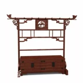 Chinese Cabinet Antique Wooden Furniture 3d model