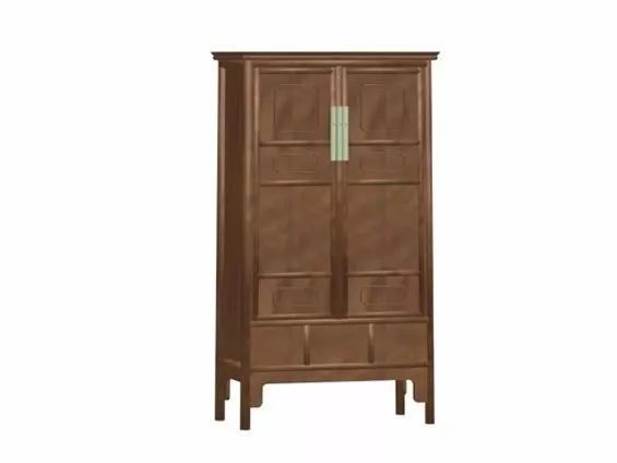 Wardrobe Cabinet Multiple Door Drawers 3d model