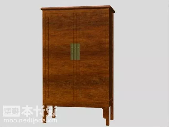 Glasscase Cabinet With Sshelf 3d model
