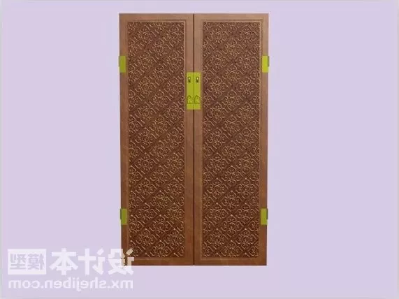 Wooden Book Shelf Mounted 3d model